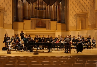 Репетиция в Концертном зале имени П. И. Чайковского